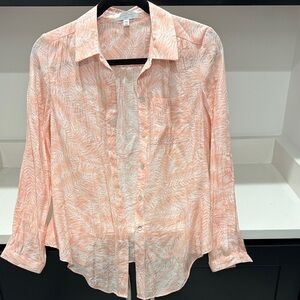 New Directions Pink Patterned Blouse. Size PM